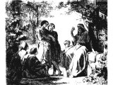 A father teaching the Law to his children - cf Deut.6.7
